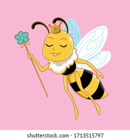 illustration vector graphic of queen bee