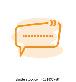 Illustration Vector graphic of quote icon. Fit for message, information, remark, testimonial etc.