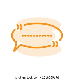 Ilustración Vector gráfico del icono de presupuesto. Apto para mensajes, información, comentarios, testimonios, etc.