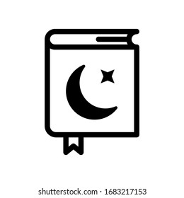 Illustration vector graphic of quran icon