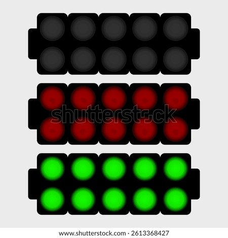 Illustration vector graphic of race start light.