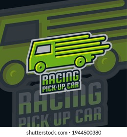 ilustración vectorial gráfico de carreras recoger el logotipo de esport