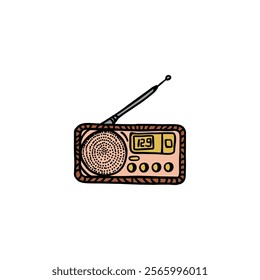 illustration vector graphic radio for design, template, elemen, illustration, etc