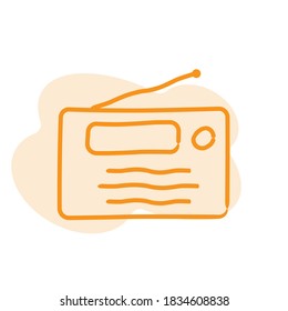 Illustration Vector graphic of radio icon template