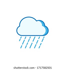 Illustration vector graphic of rain clouds