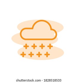Illustration Vector graphic of rain icon template