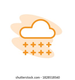 Illustration Vector graphic of rain icon template