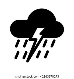Illustration Vector graphic of rain icon template