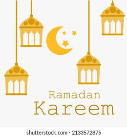 Illustration vector graphic of Ramadan Kareem 