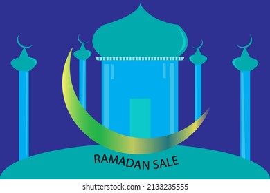 Illustration vector graphic of Ramadan sale,good for promotion,background, est.