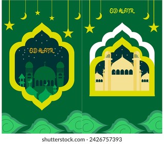 ilustración gráfico vectorial de plantilla de tema de ramadán bueno para tarjeta o póster