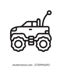 Ilustração vetor gráfico de RC Monster Truck Ícone