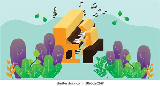 gráfico vectorial de ilustración de 
la definición real de una caja de música.