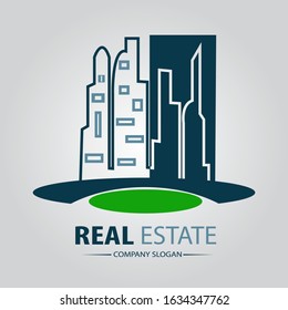Illustration vector  graphic of real estate building logo.  perfect for  developer property, broker, achitecture, corporate etc