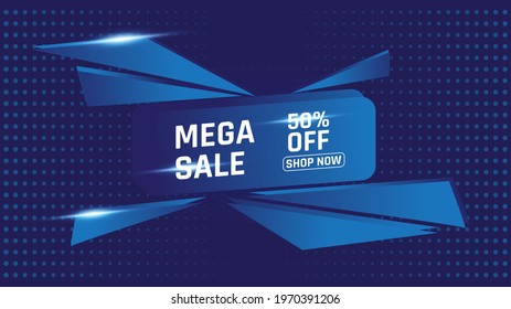 Illustration vector graphic Realistic 3d sale background with abstract shape. Vector illustration