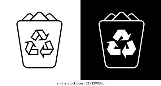 Illustration Vector Graphic of Recycle bin Icon