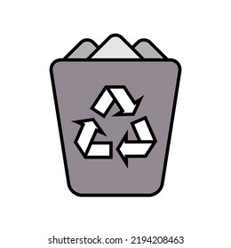 Illustration Vector Graphic of Recycle bin Icon