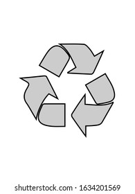 illustration vector graphic of recycled package sign,symbol and logo. perfect for your electronic packaging product food, cosmetic, etc.
