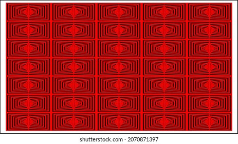 Illustration vector graphic of red batik vintage pattern. Good for background. Perfect for texture and pattern