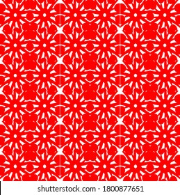 ilustración vectorial gráfico del fondo del rectángulo de clon del patrón de flor rojo
