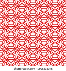 ilustración vector gráfico del diseño de patrón de clon de flor roja