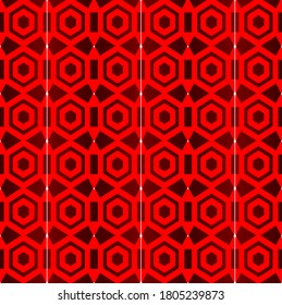 illustration vector graphic of red flower clone pattern