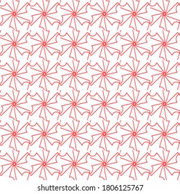 illustration vector graphic of red flower clone pattern