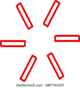 gráfico vectorial de ilustración de mandala de flor roja