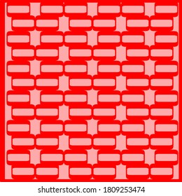 illustration vector graphic of red flower clone pattern