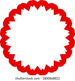 gráfico vectorial de ilustración de serie de mandala roja
