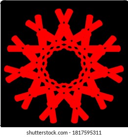 illustration vector graphic of red mandala clone pattern geometric shape icon concept design illustration vector graphic of red mandala clone pattern geometric shape icon concept design