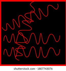 illustration vector graphic of red spiral