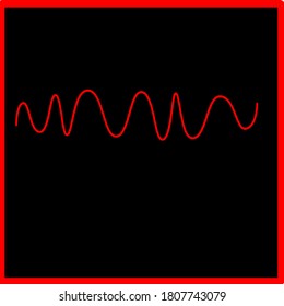 illustration vector graphic of red spiral