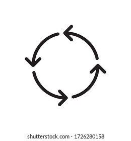 Illustration vector graphic of refresh icon