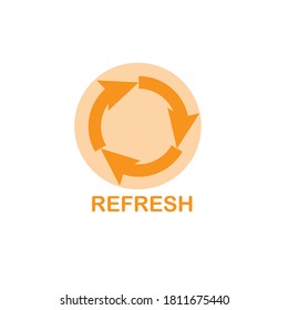 Illustration Vector graphic of refresh icon. Fit for restart, loop, repeat etc.