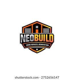 Illustration vector graphic of remodeling and construction, home repair and Building renovation logo design template	
