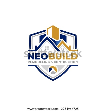 Illustration vector graphic of remodeling and construction, home repair and Building renovation logo design template	
