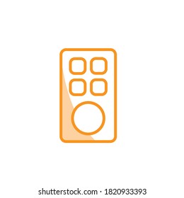 Illustration Vector graphic of remote control icon. Fit for television, player, video, electronic etc.
