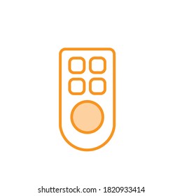 Ilustración Gráfica vectorial del icono de control remoto. Apto para televisión, reproductor, vídeo, electrónica, etc.