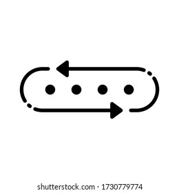 Illustrationsvektorgrafik des wiederholten wesentlichen Symbols