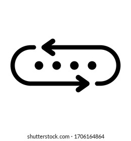 Illustration vector graphic of reset icon