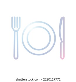 Ilustración Gráfico vectorial del icono del restaurante. Apto para comer, comer, comer, comer, etc.