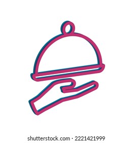 Ilustración Gráfico vectorial del icono del restaurante. Apto para comer, comer, comer, comer, etc.