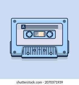 Illustration vector graphic of retro cassette
