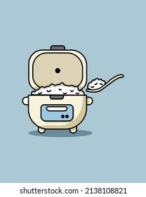 Illustration vector graphic of Rice Cooker