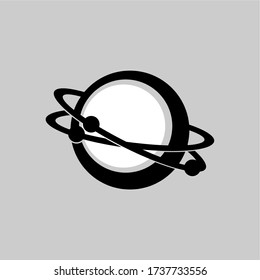 illustration vector graphic ring of planet logo