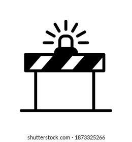 Illustration Vector graphic of  road barrier icon