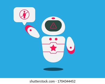 Illustration vector graphic of robot