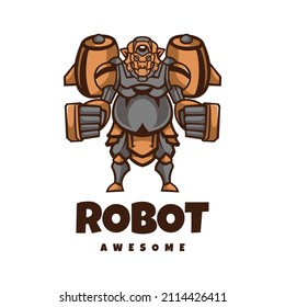 Illustration vector graphic of Robot, good for logo design
