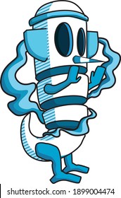 illustration vector graphic of robot lizard.
good for technology agency